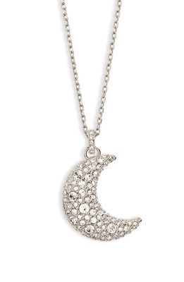 Swarovski Luna Crystal Pendant Necklace in Silver