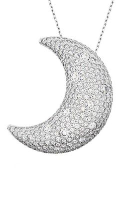 Swarovski Luna XL Crystal Pendant Necklace in Silver