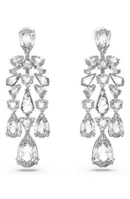 SWAROVSKI Mesmera Crystal Chandelier Clip-On Earrings in Silver