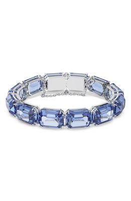 Swarovski Millenia Octagon Crystal Tennis Bracelet in Light Sapphire