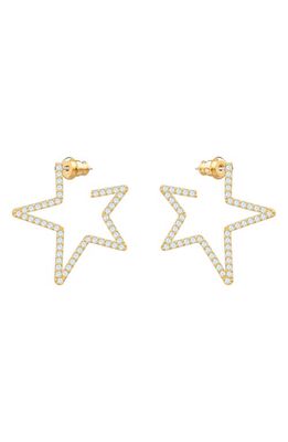 Swarovski Only Hoop Star Earrings in Gold