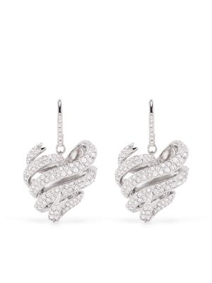 Swarovski Volta heart-shaped earrings - Silver