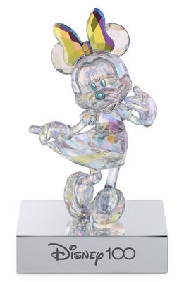 SWAROVSKI x Disney 100 Minnie Mouse Figurine in White Multicolored