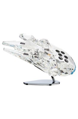 SWAROVSKI x Star Wars Millennium Falcon Crystal Figurine in Clear