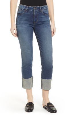 SWAT FAME STS Blue Lucia Cuffed Straight Leg Jeans in Arrowood