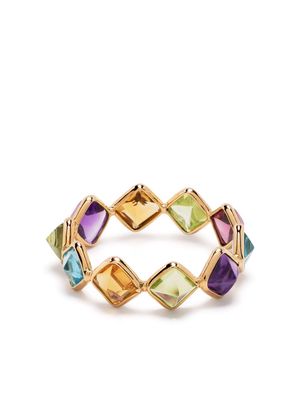 Swayta sha 18kt yellow gold gemstone ring - Multicolour