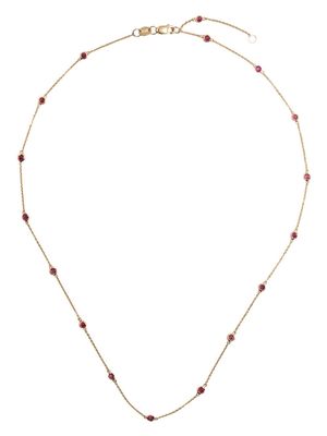 Swayta sha 18kt yellow gold ruby necklace