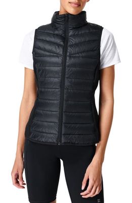 Sweaty Betty Accelerate Water Resistant Running Gilet Vest in Black