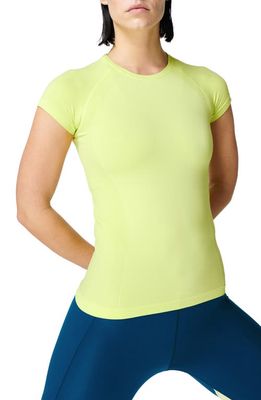 Sweaty Betty Athlete Seamless Workout T-Shirt in Pomelo Green