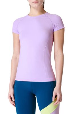 Sweaty Betty Athlete Seamless Workout T-Shirt in Prism Purple
