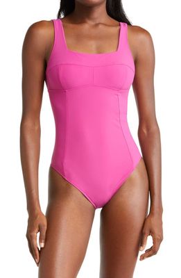 Sweaty Betty Brook One-Piece Swimsuit in Phlox Pink