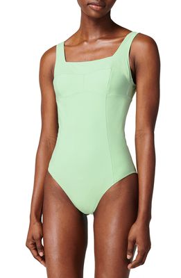 Sweaty Betty Brook One-Piece Swimsuit in Poolside Green