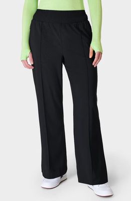 Sweaty Betty Explorer Wide Leg Track Pants in Black