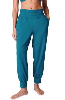 Sweaty Betty Gaia Pocket Joggers in Reef Teal Blue