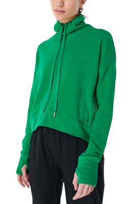 Sweaty Betty Harmonise Luxe Sweatshirt in Vivid Green