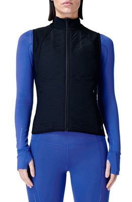 Sweaty Betty Light Speed Water Resistant Running Vest in Black