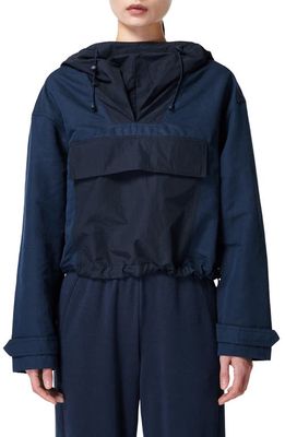 Sweaty Betty Nomad Pullover Jacket in Navy Blue