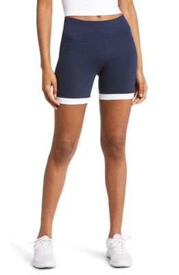Sweaty Betty Power Bike Shorts in Navy Blue