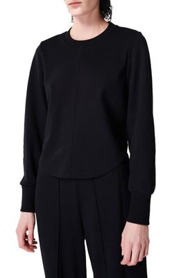 Sweaty Betty Refined Back Ruched Pullover in Black