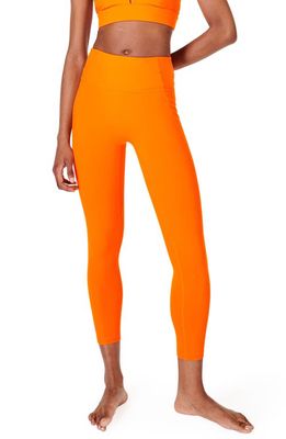 Sweaty Betty Supersoft Pocket 7/8 Leggings in Lively Orange