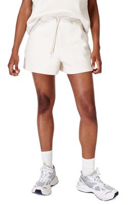 Sweaty Betty The Elevated Cotton Blend Shorts in Lily White