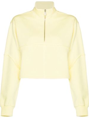Sweaty Betty zip-up jersey sweatshirt - Yellow