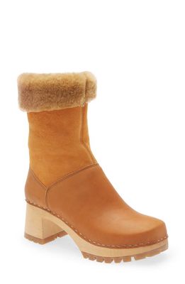 Swedish Hasbeens Genuine Shearling Lined Boot in Nature