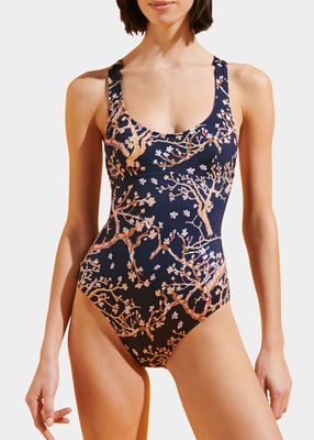Sweet Blossom Jersey One-Piece Swimsuit