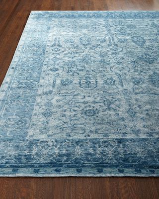 Sweet Blues Hand-Knotted Rug, 10' x 14'
