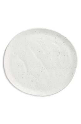 SWEET JULY Edgewater Collection Stoneware Dinner Plate in White