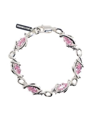 SWEETLIMEJUICE embellished chain-link bracelet - Silver