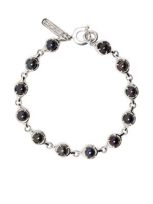 SWEETLIMEJUICE pearl-embellished chain-link bracelet - Silver