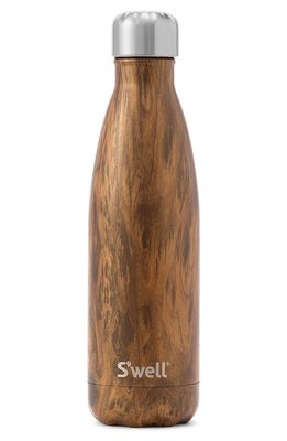 S'Well 17-Ounce Insulated Stainless Steel Bottle in Teakwood