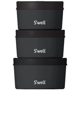 S'well 6pc Canister Set in Black.