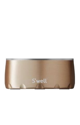 S'well Dog Bowl 32oz in Metallic Bronze.