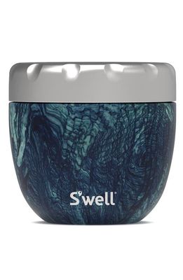 S'Well Speckled Moon Eats Insulated Stainless Steel Bowl & Lid in Azurite Marble