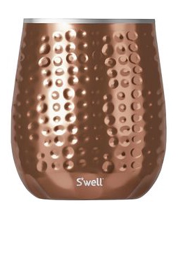 S'well Wine Tumbler 9oz in Metallic Copper.