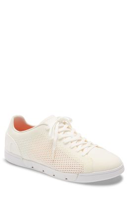 Swims Breeze Tennis Washable Knit Sneaker in White