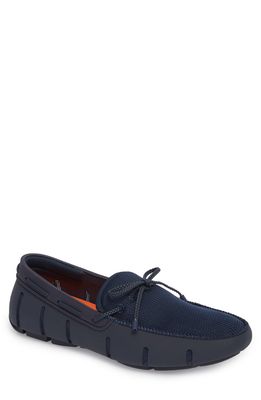 Swims Lace Loafer in Navy Fabric