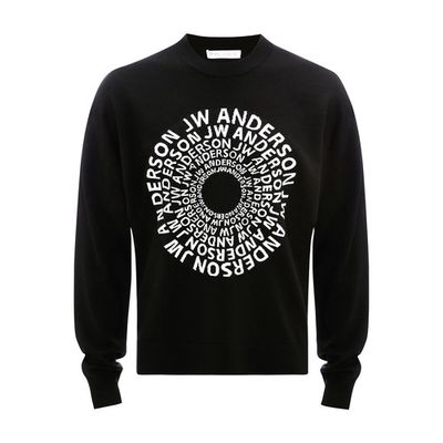 Swirl logo crewneck jumper