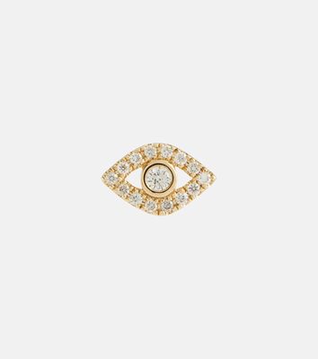 Sydney Evan Evil Eye 14kt gold single earring with diamonds
