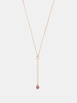 Sydney Evan - Matchstick Ruby & 14kt Gold Chain Necklace - Mens - Gold