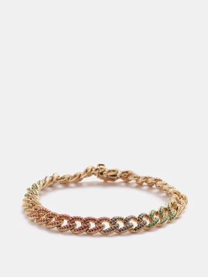 Sydney Evan - Sapphire & 14kt Gold Chain-link Bracelet - Mens - Light Multi