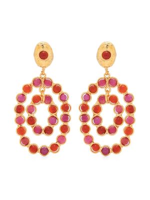 Sylvia Toledano Gina stone-embellished earrings - Pink