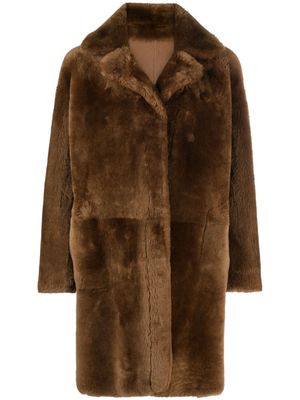 Sylvie Schimmel reversible leather coat - Brown