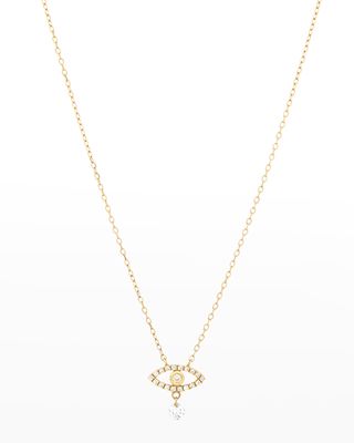 Symboles Single Diamond Eye Necklace