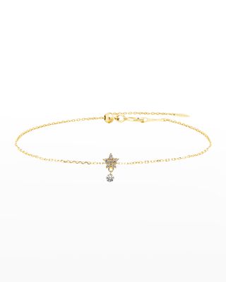 Symboles Single Hanging Diamond Star Bracelet