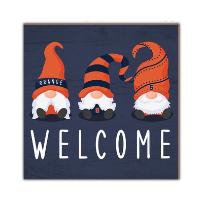 Syracuse Orange 10'' x 10'' Welcome Gnomes Sign