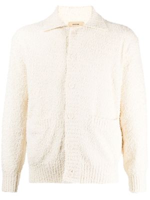 System long-sleeve knitted cardigan - Neutrals