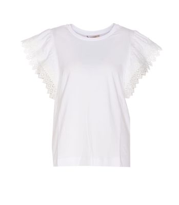 T-shirt With Macrame Sleeves TwinSet